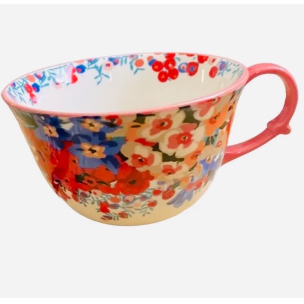 Liberty for Anthropologie Garden Teacup Mug Cup Coffee British